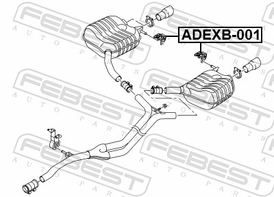 Rubber Buffer, silencer - ADEXB-001 FEBEST