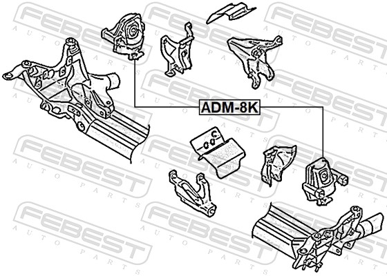 Engine Mounting - ADM-8K FEBEST