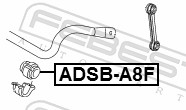 Опора, стабилизатор - ADSB-A8F FEBEST