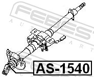 Giunto, Albero trasversale sterzo - AS-1540 FEBEST