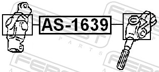 Joint, steering shaft - AS-1639 FEBEST