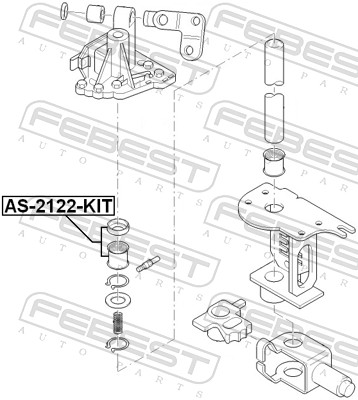 Repair Kit, gear lever - AS-2122-KIT FEBEST