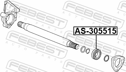 guolis, kardaninis velenas - AS-305515 FEBEST