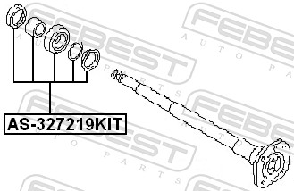 Cuscinetto, Albero primario - AS-327219KIT FEBEST