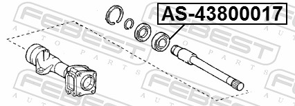 Bearing - AS-43800017 FEBEST