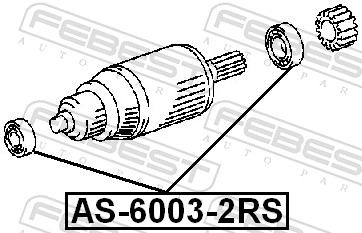 Bearing - AS-6003-2RS FEBEST