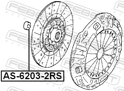 Bearing - AS-6203-2RS FEBEST
