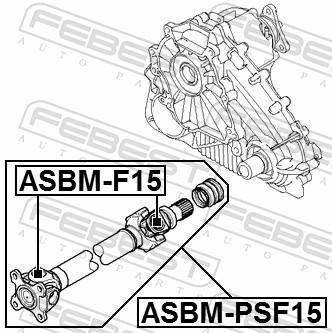 Propshaft, axle drive - ASBM-PSF15 FEBEST