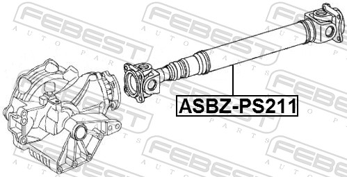 Propshaft, axle drive - ASBZ-PS211 FEBEST