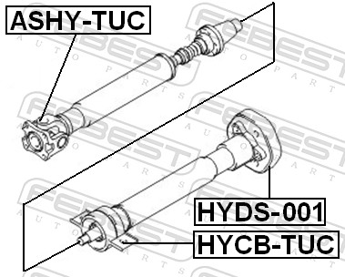 Joint, propshaft - ASHY-TUC FEBEST