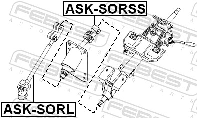 Steering Shaft - ASK-SORL FEBEST