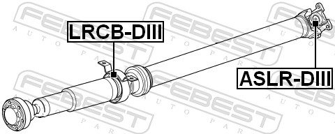 Joint, propshaft - ASLR-DIII FEBEST