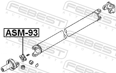 Joint, propshaft - ASM-93 FEBEST