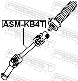 Steering Shaft - ASM-KB4T FEBEST