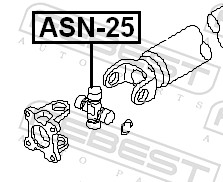 Joint, propshaft - ASN-25 FEBEST