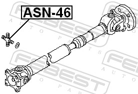 Gelenk, Längswelle - ASN-46 FEBEST