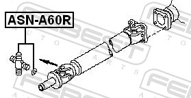 Joint, propshaft - ASN-A60R FEBEST