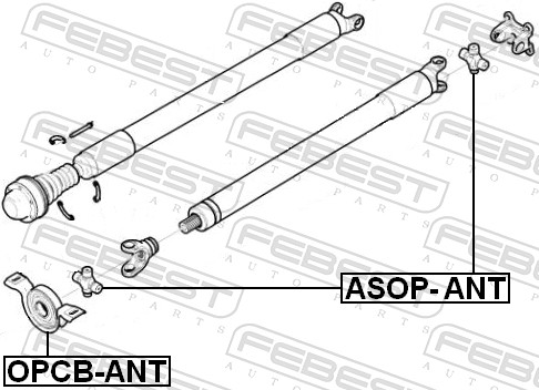 Giunto, Albero longitudinale - ASOP-ANT FEBEST
