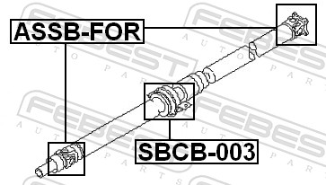 Joint, propshaft - ASSB-FOR FEBEST