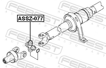Joint, propshaft - ASSZ-077 FEBEST