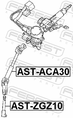 Steering Shaft - AST-ACA30 FEBEST