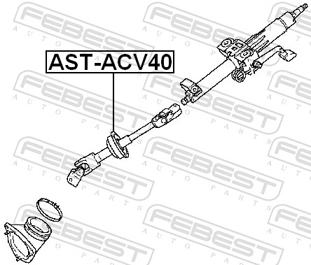 Steering Shaft - AST-ACV40 FEBEST