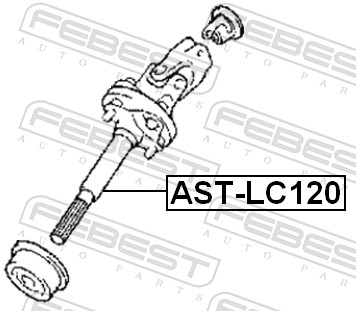 Steering Shaft - AST-LC120 FEBEST