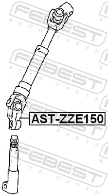 Steering Shaft - AST-ZZE150 FEBEST