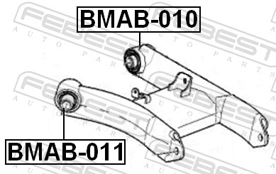 Control Arm-/Trailing Arm Bush - BMAB-010 FEBEST