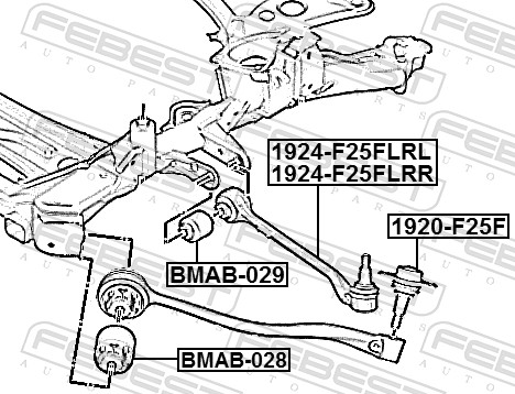 Supporto, Braccio oscillante - BMAB-029 FEBEST