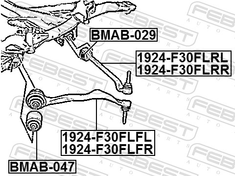 Control Arm-/Trailing Arm Bush - BMAB-047 FEBEST