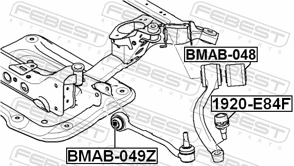 Control Arm-/Trailing Arm Bush - BMAB-049Z FEBEST