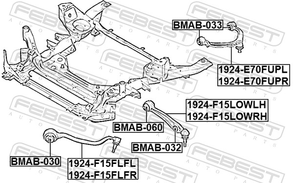 Supporto, Braccio oscillante - BMAB-060 FEBEST