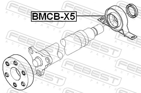 Подшипник, промежуточный подшипник карданного вала - BMCB-X5 FEBEST