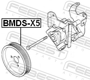 Ременный шкив, насос гидроусилителя - BMDS-X5 FEBEST