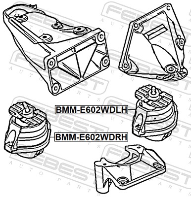 Engine Mounting - BMM-E602WDLH FEBEST