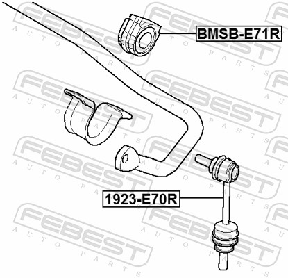 Stabiliser Mounting - BMSB-E71R FEBEST