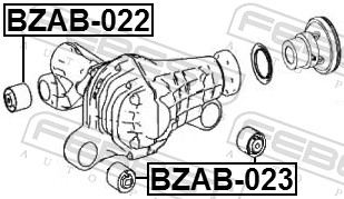 Mounting, differential - BZAB-022 FEBEST