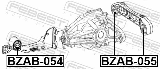 Mounting, differential - BZAB-055 FEBEST