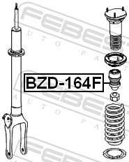 Rubber Buffer, suspension - BZD-164F FEBEST