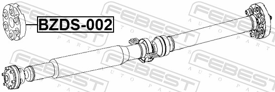Joint, propshaft - BZDS-002 FEBEST