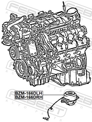 Engine Mounting - BZM-166DRH FEBEST