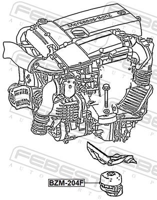 Engine Mounting - BZM-204F FEBEST
