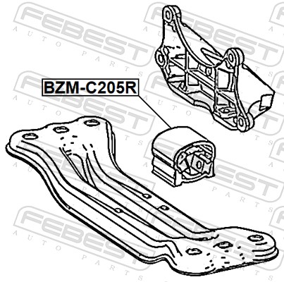 montavimas, automatinė transmisija - BZM-205R FEBEST