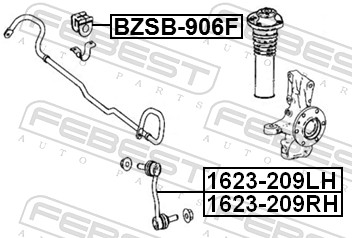 Stabiliser Mounting - BZSB-906F FEBEST