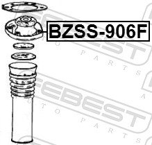 Top Strut Mounting - BZSS-906F FEBEST