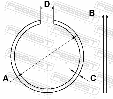 Mounting Set, drive shaft bellow - CC-2-72X2 FEBEST