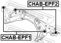 Control Arm-/Trailing Arm Bush - CHAB-EPF2 FEBEST