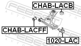 Control Arm-/Trailing Arm Bush - CHAB-LACB FEBEST