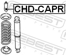 Rubber Buffer, suspension - CHD-CAPR FEBEST